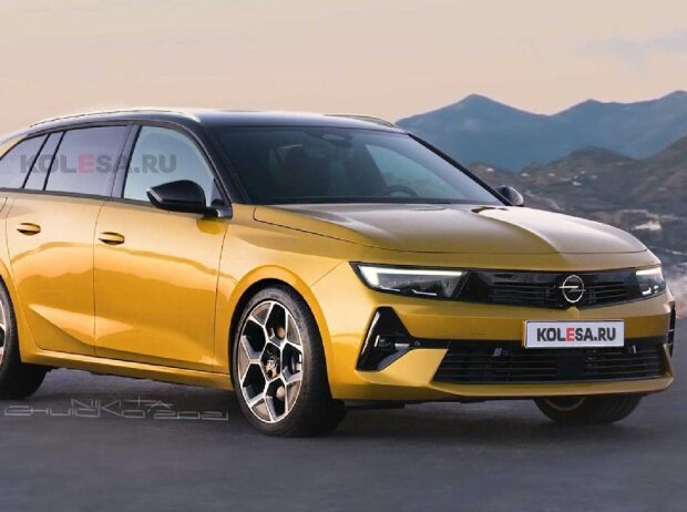 Opel Astra Sports Tourer (2022) als Rendering 