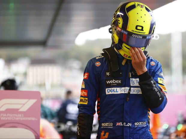 Titel-Bild zur News: Lando Norris ist nach Platz sieben beim Formel-1-Rennen in Russland 2021 enttäuscht