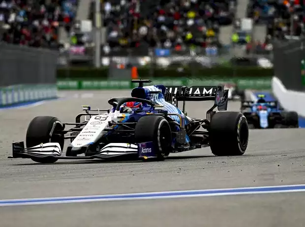 George Russell im Williams FW43B im Grand Prix von Russland 2021 in Sotschi Titel-Bild zur News: George Russell im Williams FW43B im Grand Prix von Russland 2021 in Sotschi