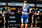 Alex Lowes, Toprak Razgatlioglu und Jonathan Rea