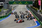 Carlos Sainz (Ferrari), Lando Norris (McLaren), George Russell (Williams), Lance Stroll (Aston Martin) und Fernando Alonso (Alpine) 