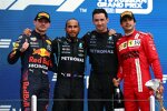 Max Verstappen (Red Bull), Lewis Hamilton (Mercedes) und Carlos Sainz (Ferrari) 