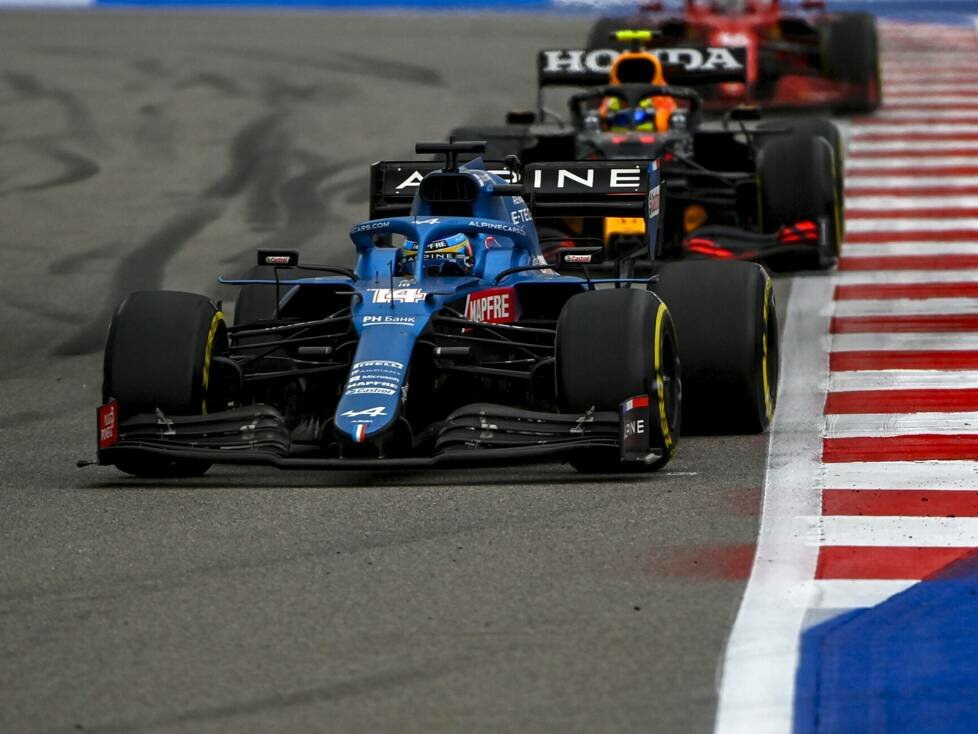 Fernando Alonso, Sergio Perez, Charles Leclerc