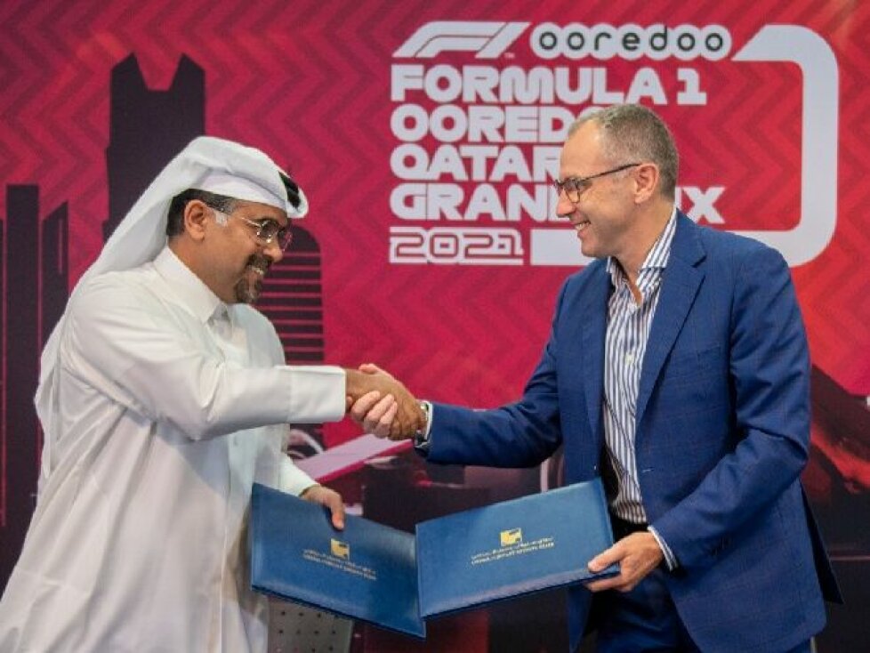 Abdulrahman Al-Mannai und Stefano Domenicali in Katar