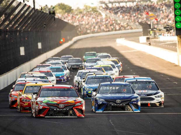 Renn-Action beim Brickyard 400 der NASCAR-Saison 2017 in Indianapolis Renn-Action beim Brickyard 400 der NASCAR-Saison 2017 in Indianapolis