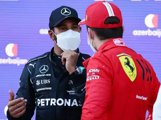 Titel-Bild zur News: Lewis Hamilton, Charles Leclerc