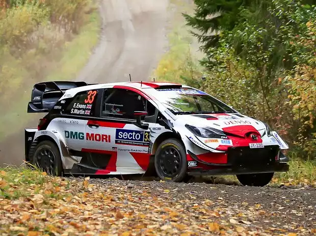 Elfyn Evans im Toyota Yaris WRC bei der Rallye Finnland 2021 Titel-Bild zur News: Elfyn Evans im Toyota Yaris WRC bei der Rallye Finnland 2021