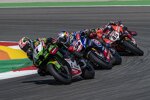 Jonathan Rea vor Toprak Razgatlioglu und Scott Redding