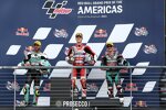 Izan Guevara (Aspar), Dennis Foggia (Leopard) und John McPhee (Petronas Sprinta) 