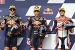 Remy Gardner ( Ajo), Raul Fernandez ( Ajo) und Fabio Di Giannantonio (Gresini) 