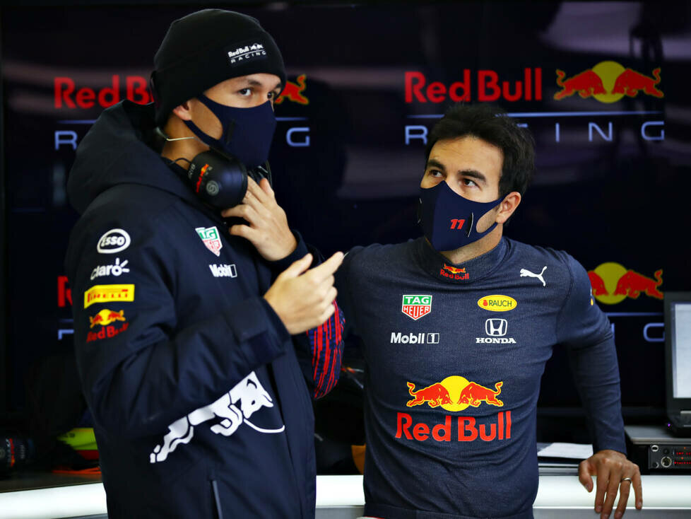 Sergio Perez, Alexander Albon, Mark Thompson