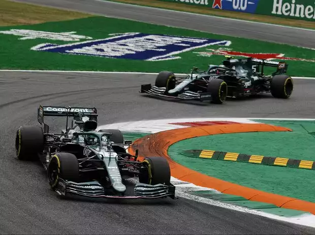 Lance Stroll, Sebastian Vettel Titel-Bild zur News: Lance Stroll, Sebastian Vettel