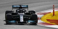 Lewis Hamilton (Mercedes W12) im Freien Training zum Formel-1-Rennen der Türkei in Istanbul 2021