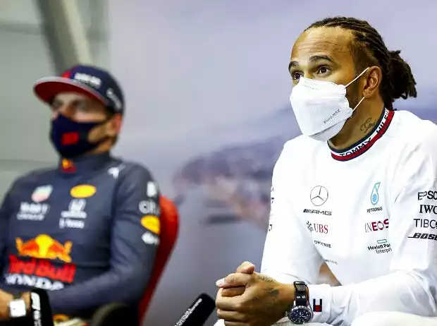 Max Verstappen, Lewis Hamilton Titel-Bild zur News: Max Verstappen, Lewis Hamilton