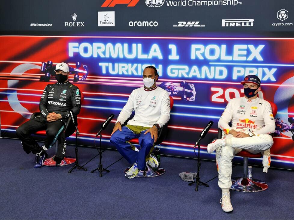 Valtteri Bottas, Lewis Hamilton, Max Verstappen