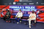 Valtteri Bottas (Mercedes), Lewis Hamilton (Mercedes) und Max Verstappen (Red Bull) 