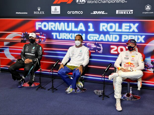 Valtteri Bottas, Lewis Hamilton, Max Verstappen