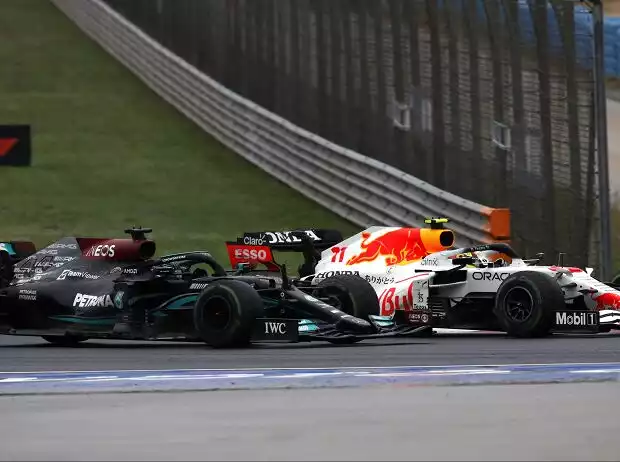 Titel-Bild zur News: Lewis Hamilton, Sergio Perez