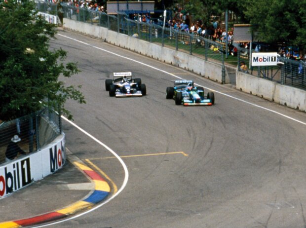 Michael Schumacher und Damon Hill