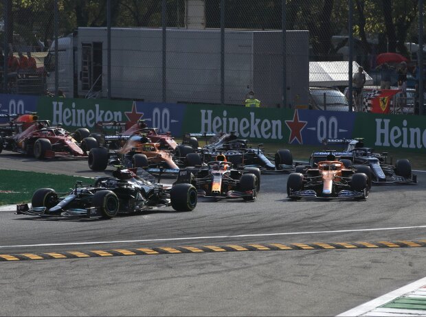 Titel-Bild zur News: Start zum Formel-1-Sprintqualifying in Monza 2021
