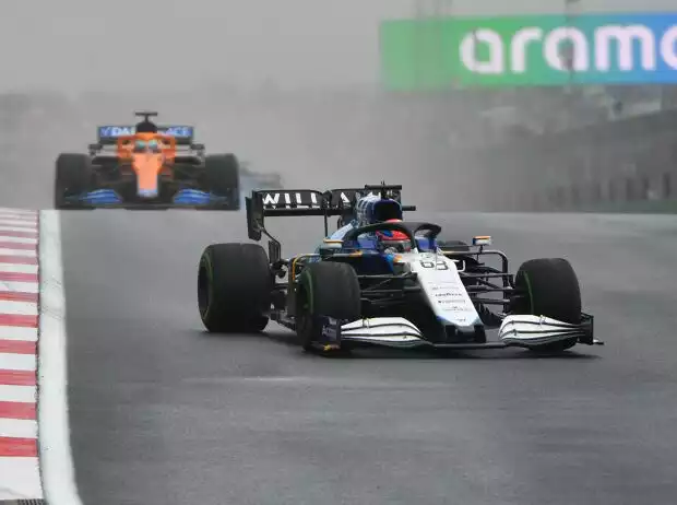 George Russell, Daniel Ricciardo Titel-Bild zur News: George Russell, Daniel Ricciardo