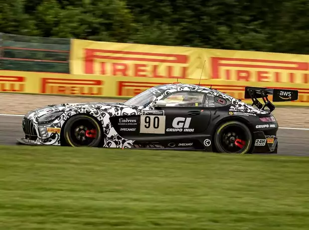 Patrick Kujala, Rik Breukers, Ezequiel Perez Companc und Ricardo Sanchez auf ihrem Madpanda-Mercedes-AMG bei den 24h Spa 2021 Titel-Bild zur News: Patrick Kujala, Rik Breukers, Ezequiel Perez Companc und Ricardo Sanchez auf ihrem Madpanda-Mercedes-AMG bei den 24h Spa 2021