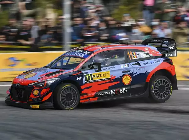 Titel-Bild zur News: Thierry Neuville im Hyundai i20 WRC bei der Rallye Spanien 2021