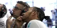 Lewis Hamilton (Mercedes) und Renningenieur Peter Bonnington