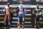 Scott Redding, Toprak Razgatlioglu und Jonathan Rea 