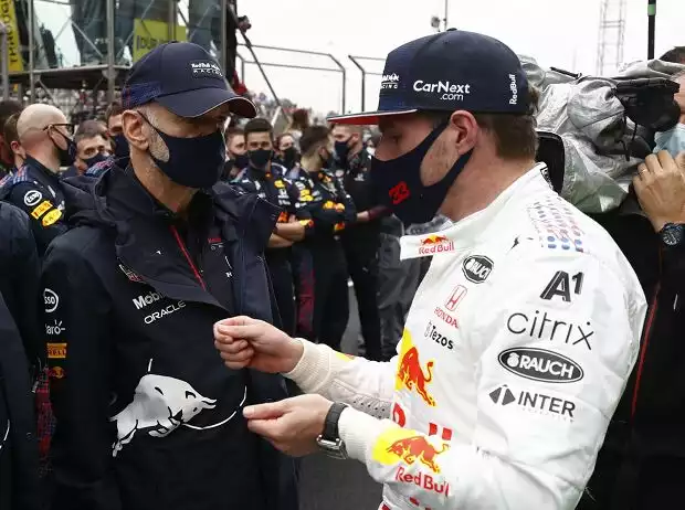 Christian Horner, Helmut Marko, Adrian Newey, Max Verstappen Titel-Bild zur News: Christian Horner, Helmut Marko, Adrian Newey, Max Verstappen