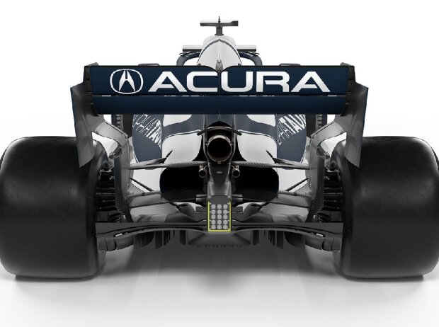 AlphaTauri mit Acura-Branding AlphaTauri mit Acura-Branding
