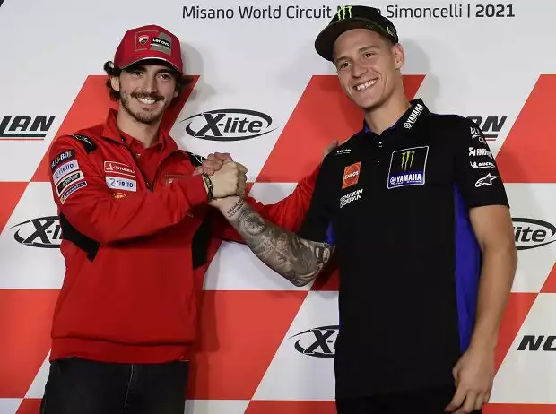 Fabio Quartararo, Francesco Bagnaia Titel-Bild zur News: Fabio Quartararo, Francesco Bagnaia