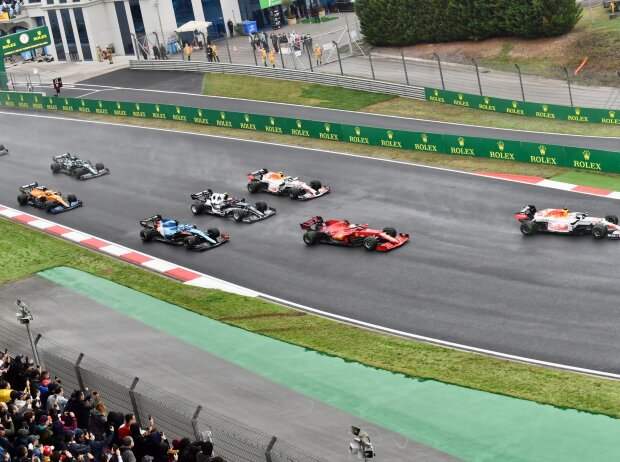 Titel-Bild zur News: Max Verstappen, Charles Leclerc, Sergio Perez, Pierre Gasly, Fernando Alonso
