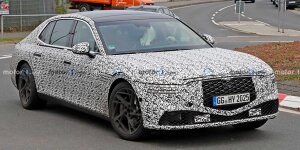 Genesis G90 (2022) als Erlkönig samt Innenraum erwischt