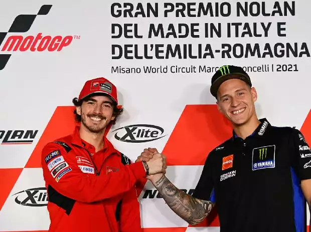 Francesco Bagnaia, Fabio Quartararo Titel-Bild zur News: Francesco Bagnaia, Fabio Quartararo