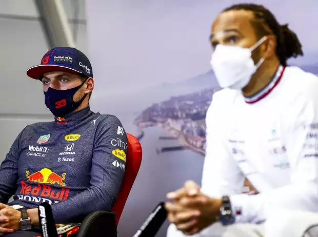 Titel-Bild zur News: Max Verstappen, Lewis Hamilton