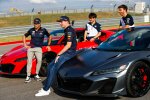 Sergio Perez (Red Bull), Max Verstappen (Red Bull), Yuki Tsunoda (AlphaTauri) und Pierre Gasly (AlphaTauri) 