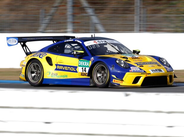 Martin Ragginger und Maximilian Hackländer im Porsche 911 GT3 R von MRS-GT Racing, der im ADAC GT Masters 2021 für Hockenheim ein neues Design bekam