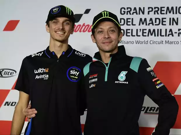 Luca Marini, Valentino Rossi Titel-Bild zur News: Luca Marini, Valentino Rossi