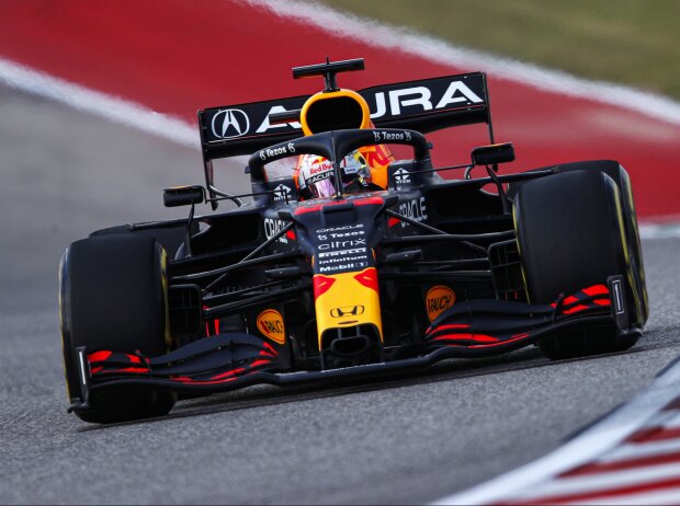 Titel-Bild zur News: Max Verstappen im Freien Training zum Grand Prix der USA 2021 auf dem Circuit of The Americas in Austin, Texas