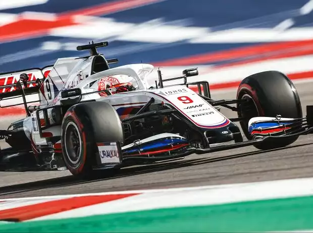Titel-Bild zur News: Nikita Masepin im Haas VF-21 in Austin