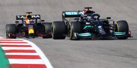 Max Verstappen jagt Lewis Hamilton beim Grand Prix der USA 2021 auf dem Circuit of The Americas in Austin