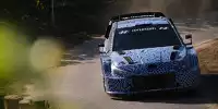 Hyundai i20 Rally1 bei Testfahrten in Italien