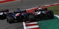 Fernando Alonso (Alpine) und Kimi Räikkönen (Alfa Romeo) kämpfen beim Formel-1-Rennen in Austin 2021