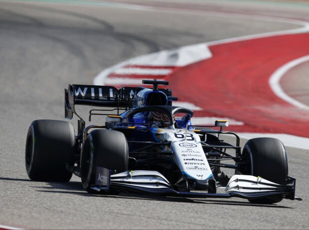 Titel-Bild zur News: George Russell (Williams FW43B) beim Formel-1-Rennen in Austin 2021