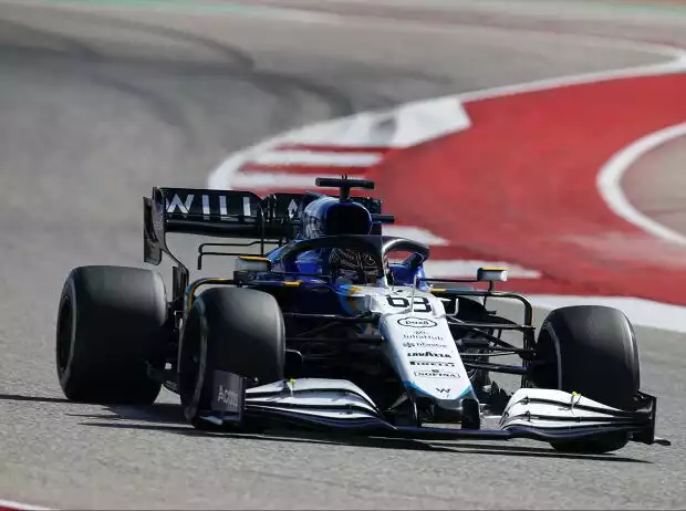 George Russell (Williams FW43B) beim Formel-1-Rennen in Austin 2021 Titel-Bild zur News: George Russell (Williams FW43B) beim Formel-1-Rennen in Austin 2021