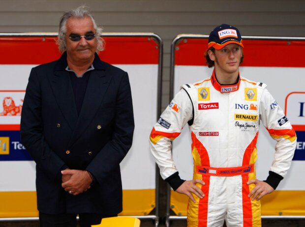 Flavio Briatore und Romain Grosjean 2009