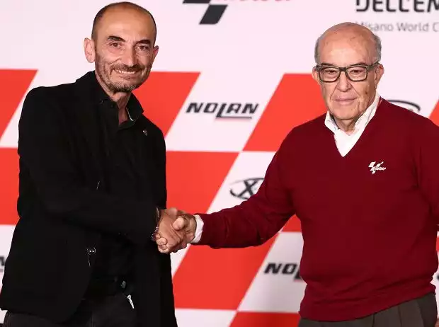 Claudio Domenicali, Carmelo Ezpeleta Titel-Bild zur News: Claudio Domenicali, Carmelo Ezpeleta
