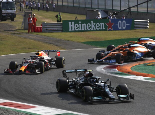 Titel-Bild zur News: Valtteri Bottas, Max Verstappen, Daniel Ricciardo, Lando Norris