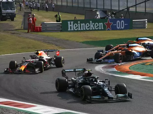 Valtteri Bottas, Max Verstappen, Daniel Ricciardo, Lando Norris Titel-Bild zur News: Valtteri Bottas, Max Verstappen, Daniel Ricciardo, Lando Norris